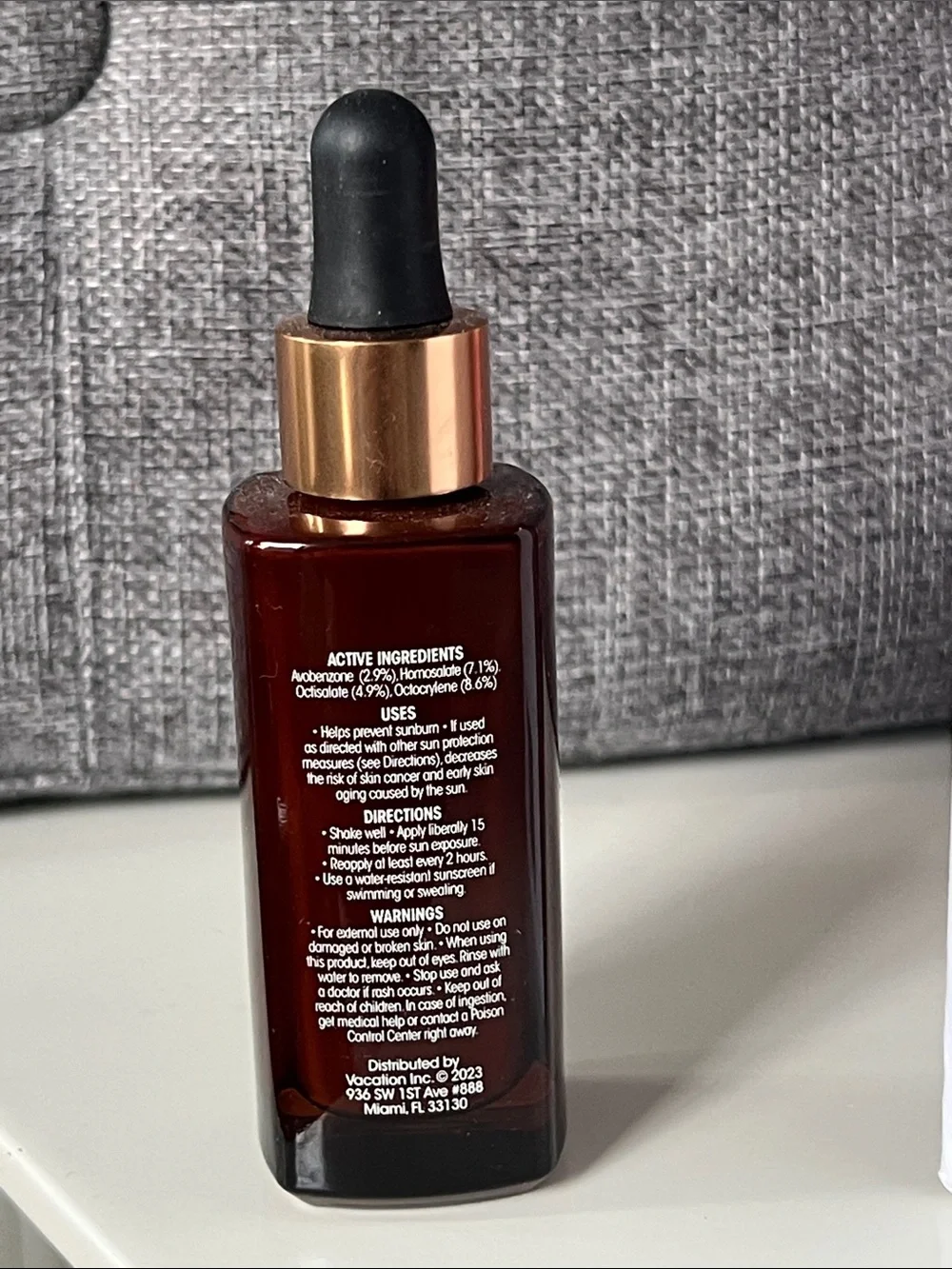 Vacation Studio Tone 3-in-1 Bronzing Drops SPF 50 — Brown